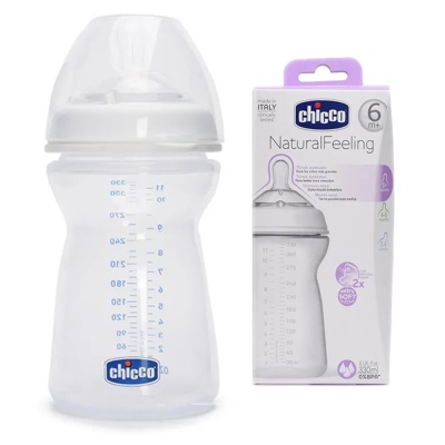 Бутылочка Natural Feeling 330мл Chicco 340728874